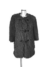 COP COPINE Opaline - MANTEAU VESTE - BOUCLETTES GRISES - TAILLE S / 36fr