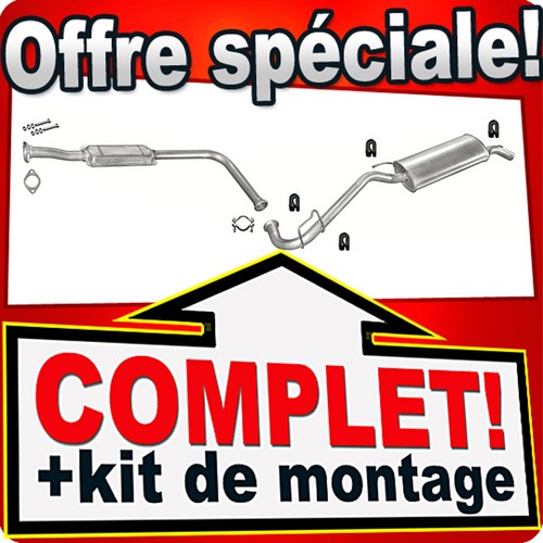 Ligne pot échappement pour - ligne, d'échappement