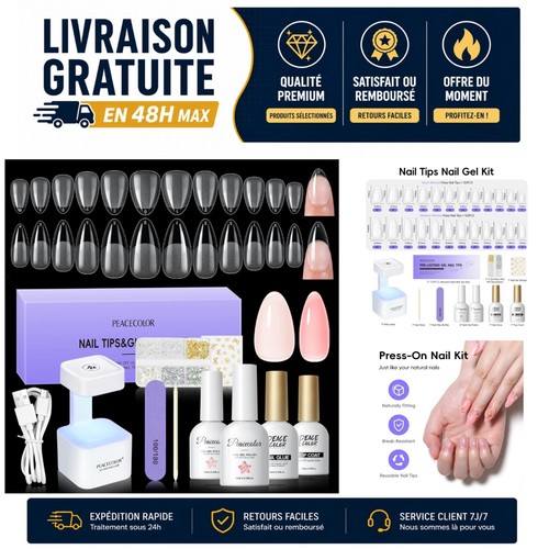 Capsule americaine ongle kit - capsule,