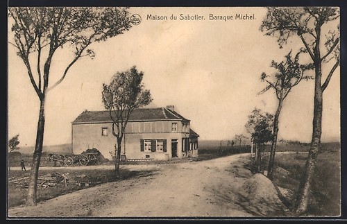 Cpa baraque michel - baraque, maison
