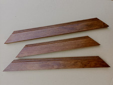 Lot de 3 anciennes baguettes en chêne massif mouluré - fin XIXe S - 52 x 38,5 cm