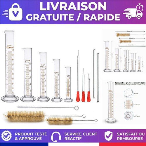 éprouvettes graduées verre - Éprouvettes,