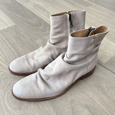 John Varvatos Boots Men 10 Morrison Sharpei Beige Leather