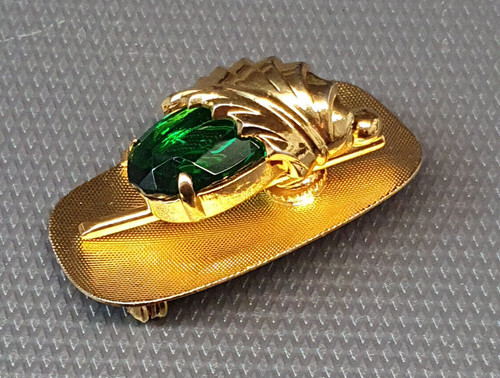 Bijou broche vintage en - -,