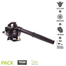 Aspirateur broyeur souffleur de feuilles thermique 27,2cm3 250 km/h