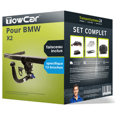 Attelage Amovible TowCar pour BMW X2 11.2023 - avec Faisceau spé. 13 broches AAA