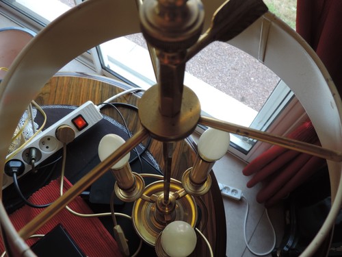 Lampe bouillotte trois - à, bras