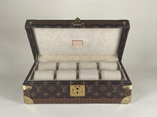 *Rare* NEW Louis Vuitton Monogram Coffret Trunk 8 Watch Storage Box Case w/ Keys