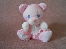 Doudou Ours rose cœurs
