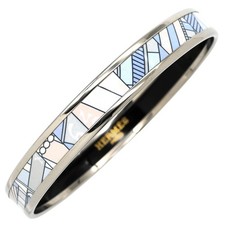 Bracelet Hermès Émaillé Argent Multicolore Métal Cloisonné Bijoux 19cm