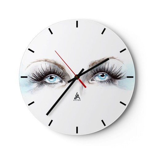 Horloge murale verre - horloge, en