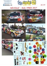 Decals 1/43 Hyundai i20 R5 Thierry Neuville rallye Ypres 2017