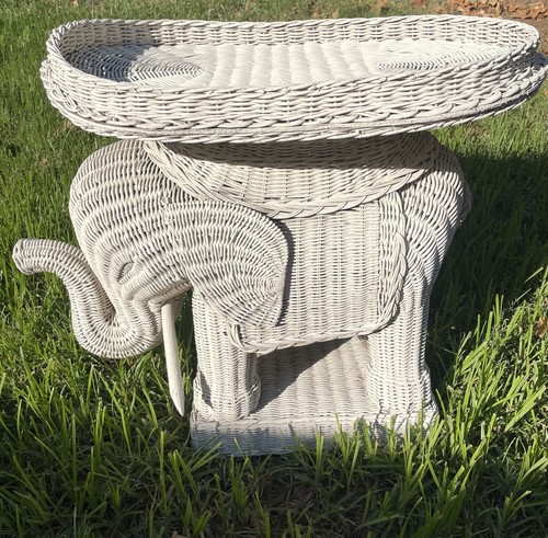 Vintage white wicker - vintage,
