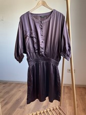 Robe chemise midi en soie