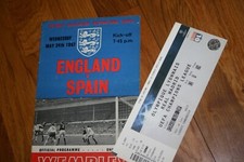 programme england v spain + ticket real 