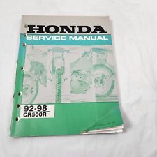 Genuine Honda Shop Service Repair Manual Book 1992 - 1998 CR500 CR 500 500R