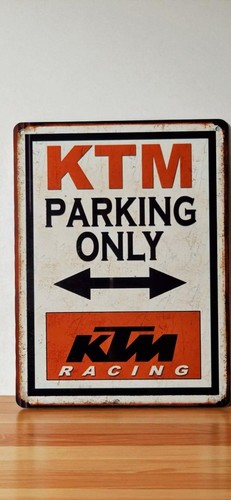 Plaque metal vintage ktm - plaque,