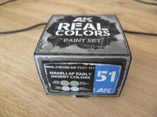 ISRAELI AIR FORCE DESERT COLOR PAINT set real colors - AK INTERACTIVE RCS051