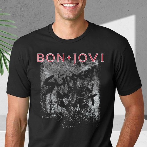 Bon jovi slippery unisex - jovi, black