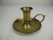 ancien bougeoir main laiton