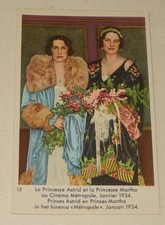 Image CHROMO COTE D'OR 3ème Série Reine ASTRID Au Cinéma METROPOLE janvier 1934