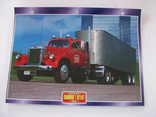 Carte fiche camion tracteur - fiche,