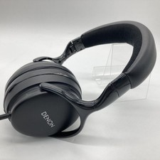 DENON AH-D1200-BK Over ear Headphones Dynamic Type Black High Resolution Used