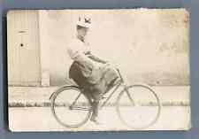 France, Vintage Lady Cycling Citrate Print. Vintage bike. Antique bike. 