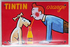 Plaque émaillée Tintin