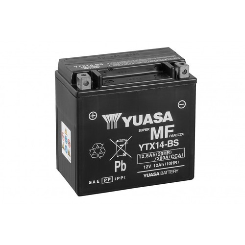 Batterie moto yuasa ytx14 - batterie, ytx14-bs