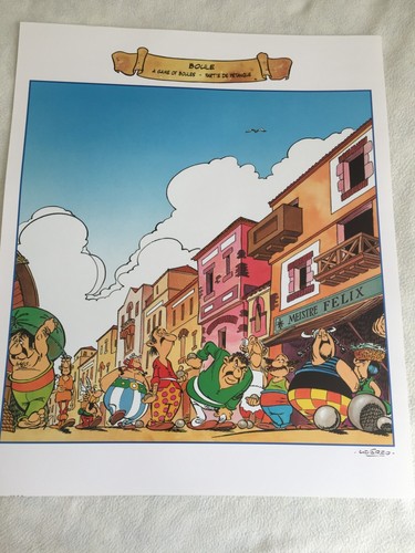 Sérigraphie astérix corse - astérix, en
