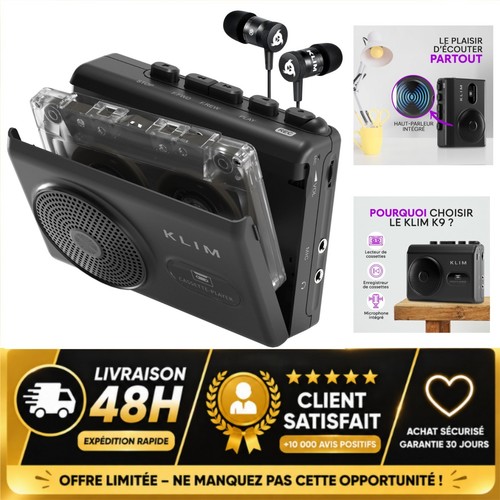 Klim lecteur cassette audio - k9,