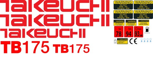Takeuchi tb175 mini digger - tb175,