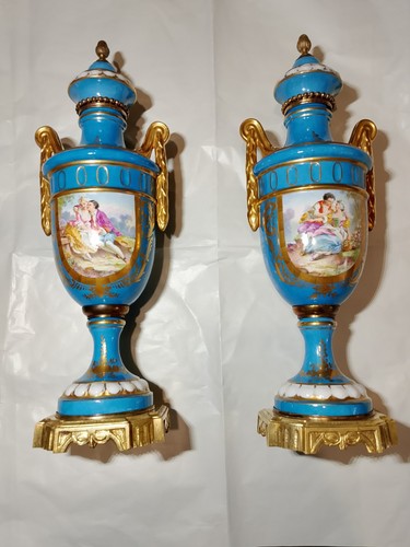 Magnifique paire vases en - magnifique,