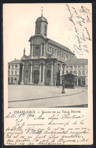 Cpa charleroi eglise la - eglise, de