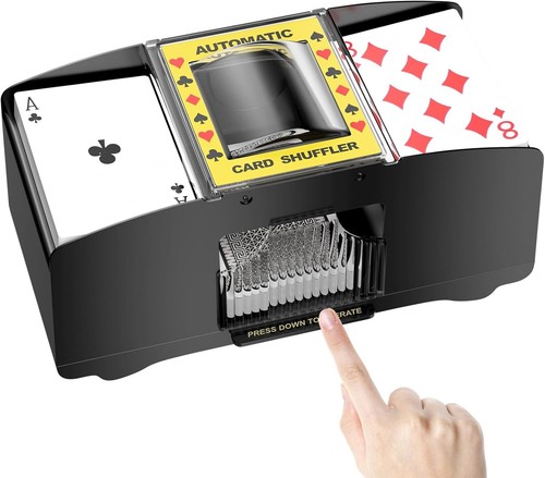 Electronic card mixer playing - electronic, mixer,