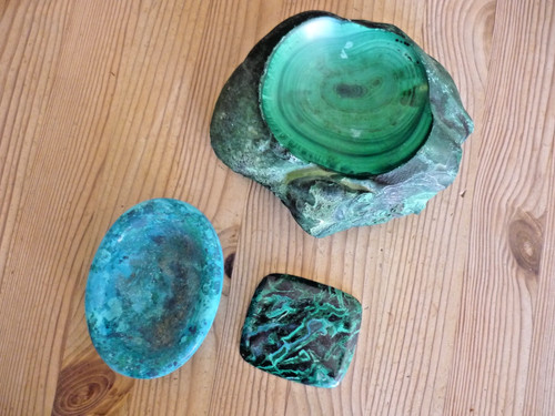 Lot minéraux malachite - lot,