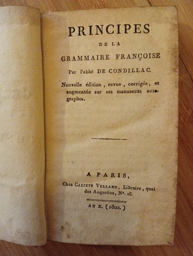 Principes grammaire - principes, de