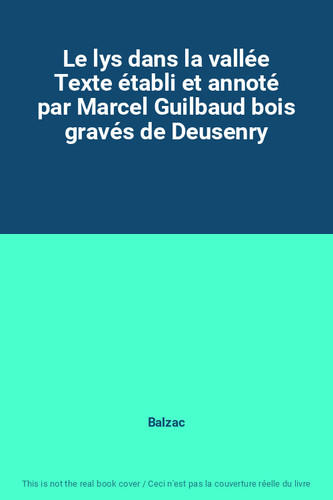 Lys dans vallée texte - le,