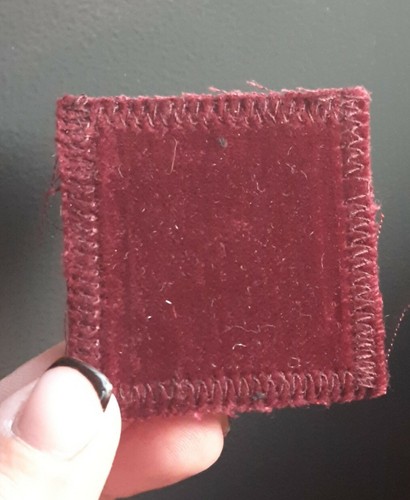 P45 patch scratch velour - , rouge