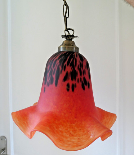 Lustre lampe tulipe pâte - lampe, en