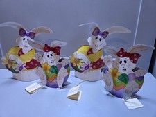 Vintage Papillon Metal Bunny