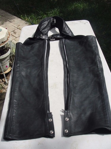 Chaps pantalon cuir - chaps, noir