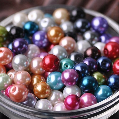 Perles imitation verre - perles, en