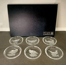 Antique Val St Lambert crystal coaster.