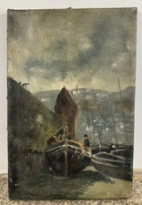 Ancienne huile sur toile