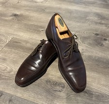 John Lobb Hurtwood Tan Brown Leather Derby Brogue Shoes UK 9.5 E US 10.5 EU 43.5