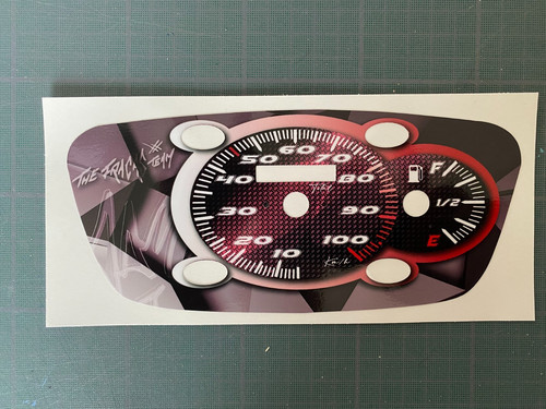 Autocollant fond compteur - de,