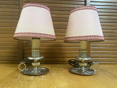 Paire ancienne lampe - paire, chevet