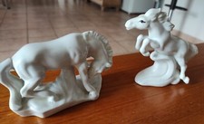 Lot De 2 Chevaux en Céramique